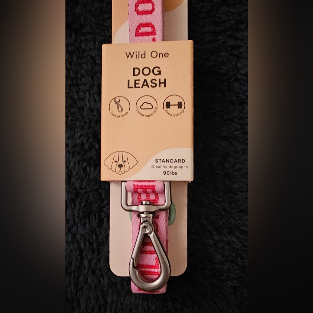 Wild One Woven Sport Standard Bubblegum Colorblock Leash